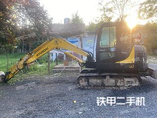 陕西-西安市二手现代R60-7挖掘机实拍照片