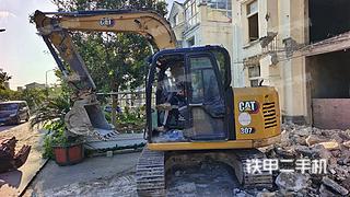 江苏-南通市二手卡特彼勒307液压挖掘机实拍照片