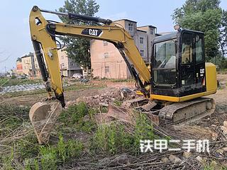 郑州卡特彼勒306E2小型液压挖掘机实拍图片