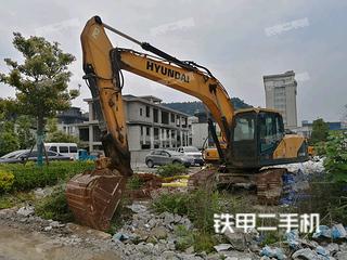 广州现代R215VS挖掘机实拍图片
