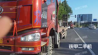 河南-郑州市二手一汽解放8X4平板运输车实拍照片