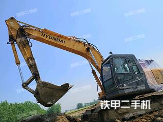 郑州现代R215-7挖掘机实拍图片