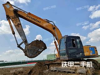 哈尔滨现代R215-7挖掘机实拍图片