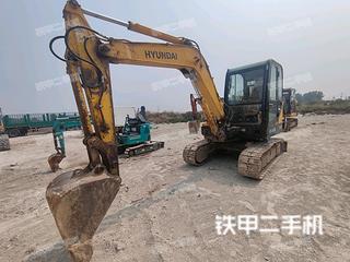 山东-潍坊市二手现代R60-7挖掘机实拍照片