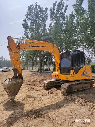 广州龙工LG6075挖掘机实拍图片