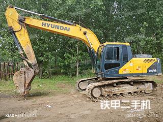 郑州现代R215VS挖掘机实拍图片
