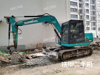 安徽-淮北市二手山河智能SWE80E挖掘机实拍照片