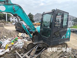 浙江-杭州市二手神钢SK60-10挖掘机实拍照片