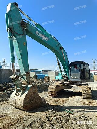 云南-曲靖市二手神钢SK350LC-8挖掘机实拍照片