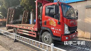 枣庄中国重汽4X2平板运输车实拍图片