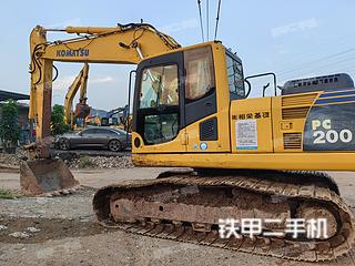 广州小松PC200-8N1挖掘机实拍图片