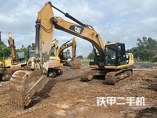 扬州卡特彼勒320D2液压挖掘机实拍图片