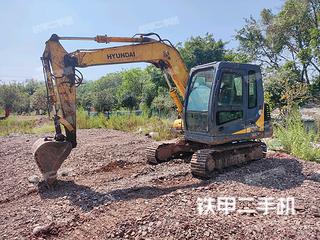 宿遷現(xiàn)代R80-7挖掘機實拍圖片