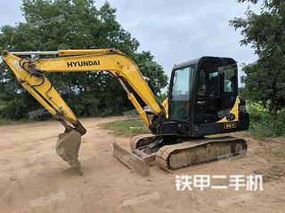 现代R55-7挖掘机实拍图片