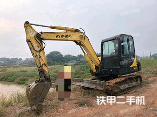 现代R60-7挖掘机实拍图片