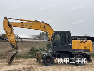 現代R210W-7挖掘機實拍圖片