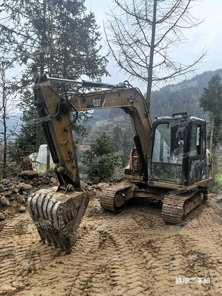 陕西-汉中市二手卡特彼勒307D液压挖掘机实拍照片