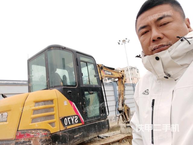 三一重工SY55C挖掘机的设备实拍-第1张实拍照片