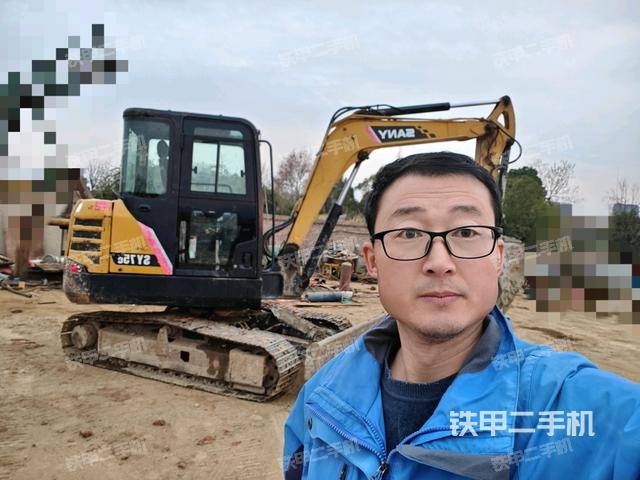 三一重工SY60C挖掘机的设备实拍-第1张实拍照片