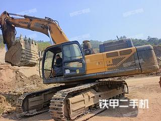 现代R485LVS挖掘机实拍图片