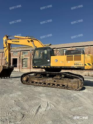 現(xiàn)代R505LC-7挖掘機實拍圖片