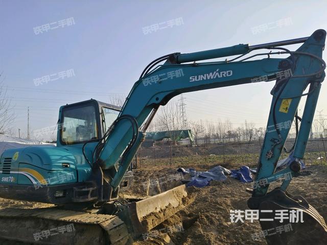 山河智能SWE70E挖掘机的设备实拍-第3张实拍照片