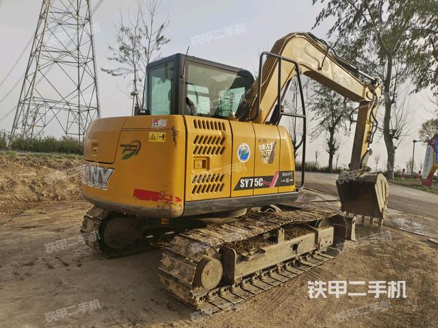 三一重工SY75C挖掘机的设备实拍-第3张实拍照片