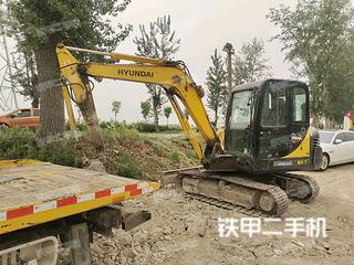 现代R60-7挖掘机实拍图片