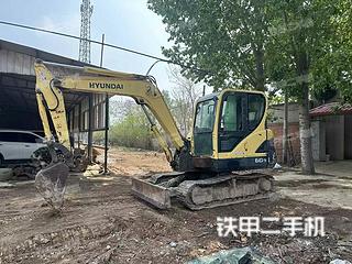 现代R60-9挖掘机实拍图片