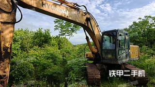 现代R215-7C挖掘机实拍图片