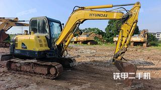 现代R60-7挖掘机实拍图片