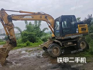 现代R150W-7挖掘机实拍图片