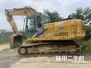 加藤HD820V挖掘机实拍图片