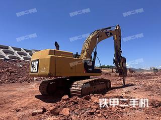 长沙卡特彼勒349D2液压挖掘机实拍图片