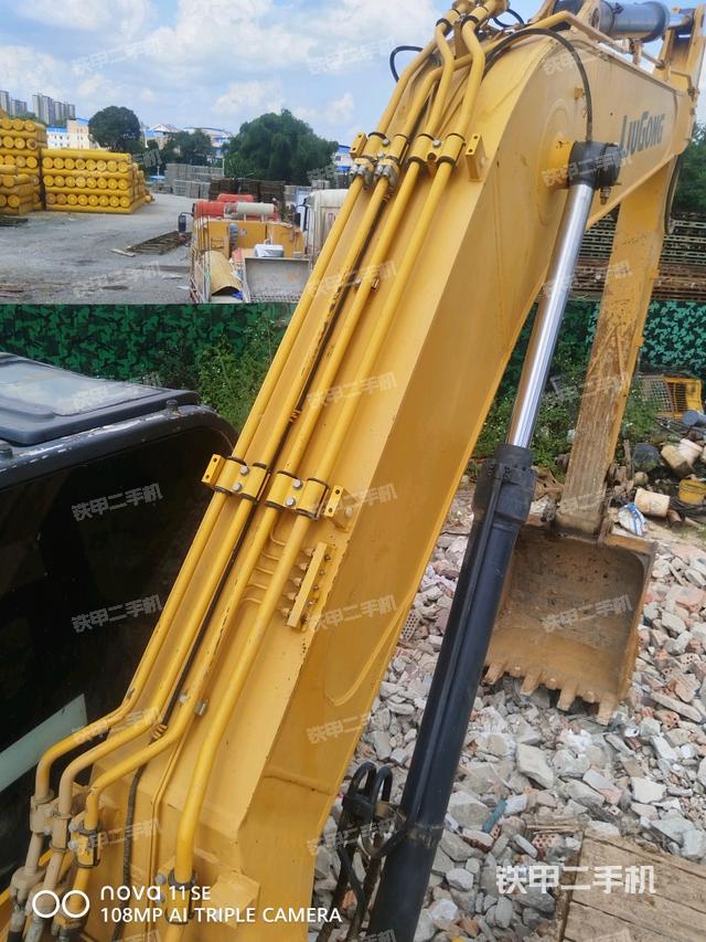 大臂背部俯视（工作和回转装置）