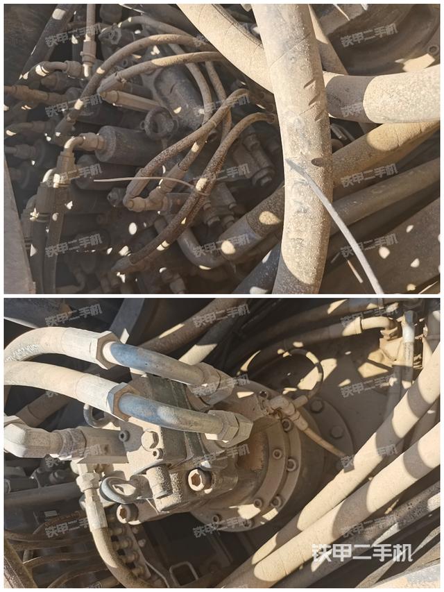 回转马达和主控阀(整机外观) 回转马达和主控阀(整机外观)