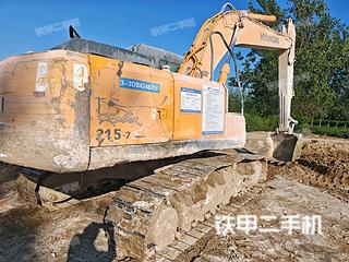 现代R215-7挖掘机实拍图片