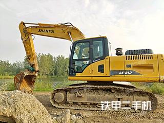 山推SE210W挖掘机实拍图片