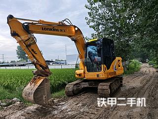 龙工LG6075挖掘机实拍图片