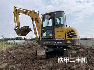 山东临工E660F挖掘机实拍图片