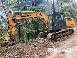 现代R150LC-7挖掘机实拍图片