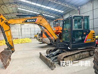 三一重工SY55C挖掘机实拍图片