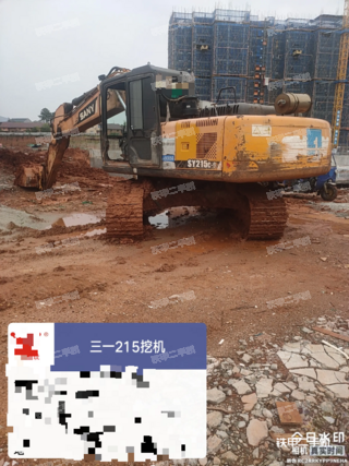 株洲三一重工SY215C挖掘机实拍图片