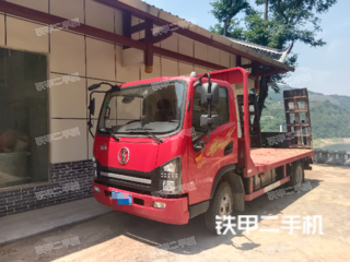 陜汽重卡4X2平板運輸車實拍圖片
